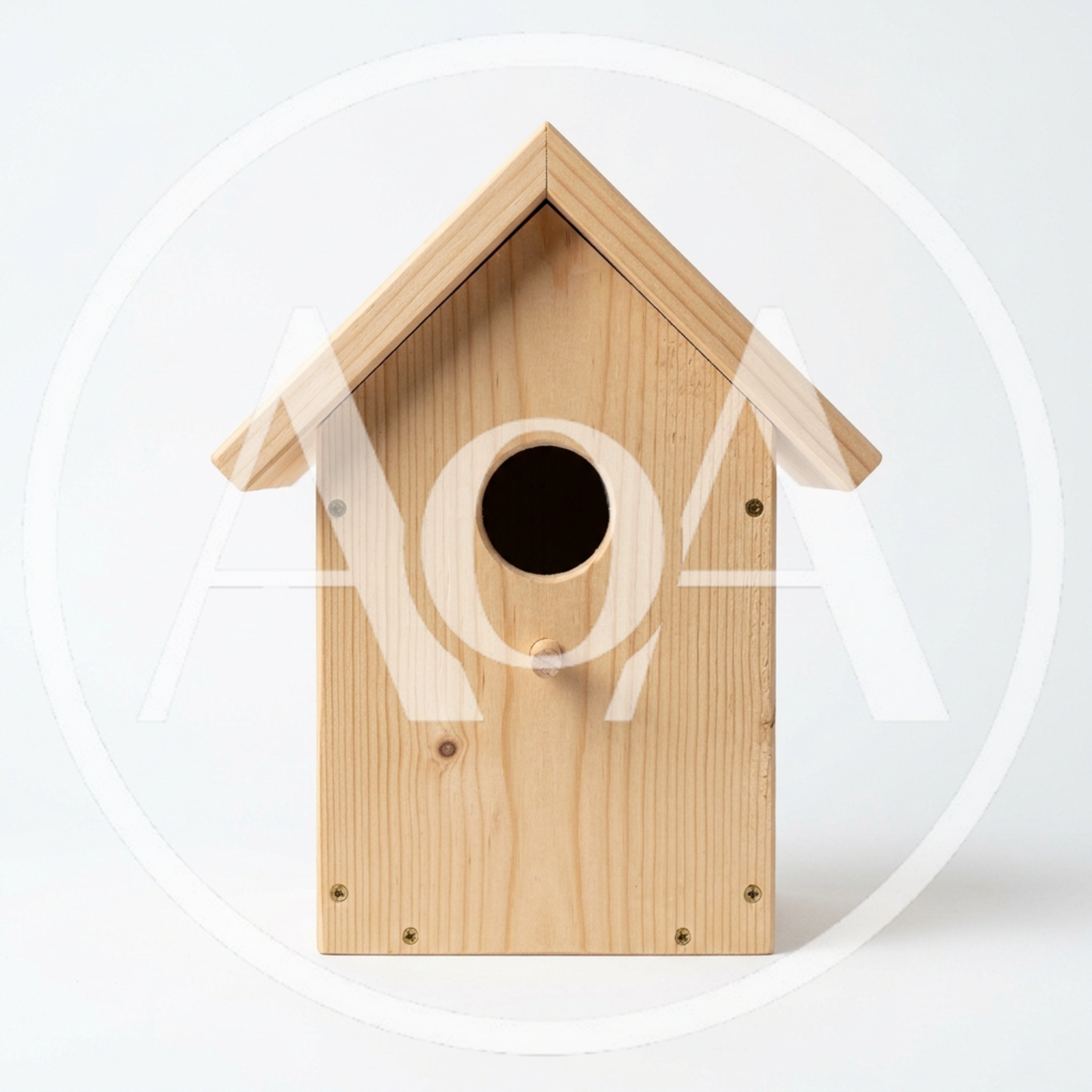 Wooden Birdhouse Isolated On White Background