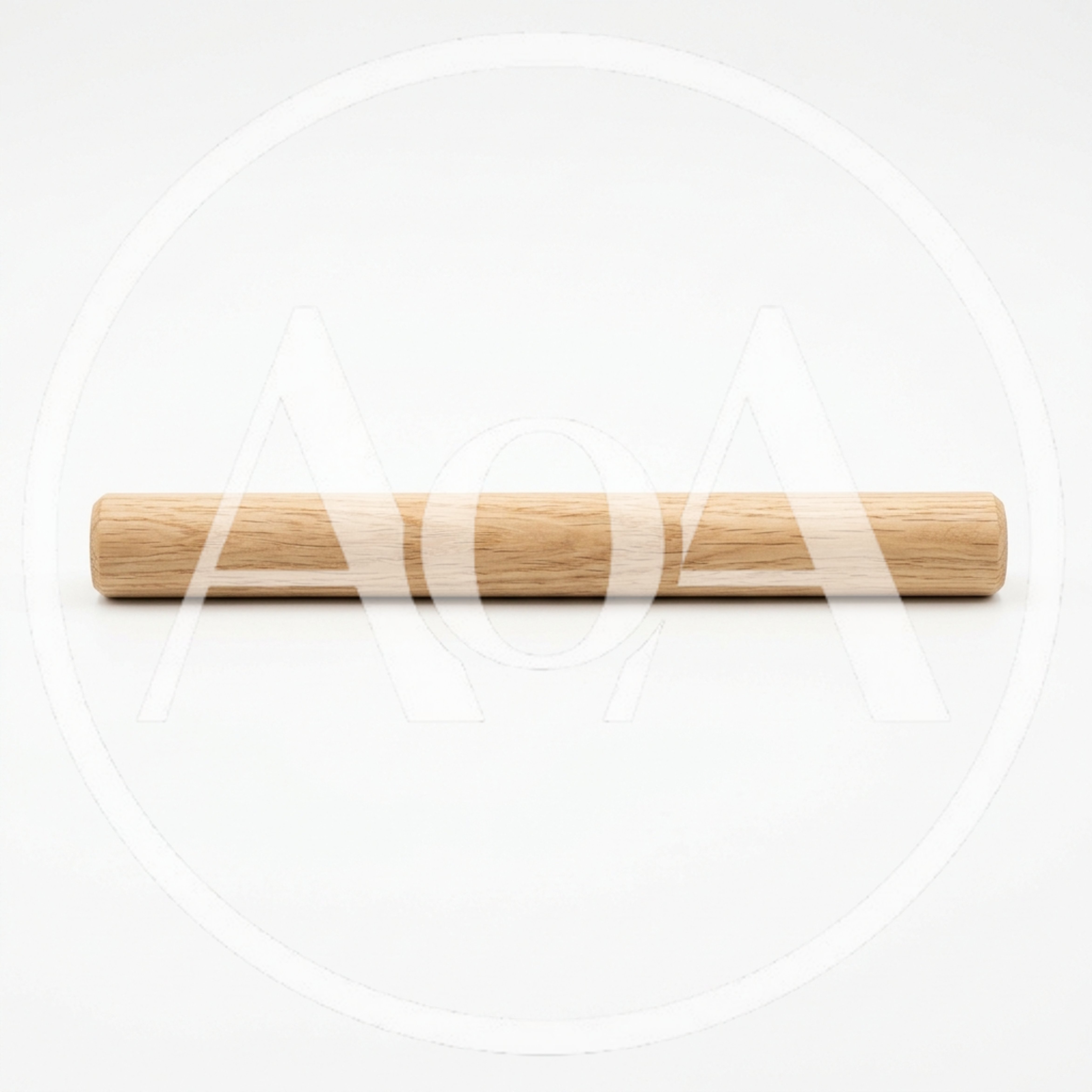 Wooden Dowel Rod Isolated On White Background