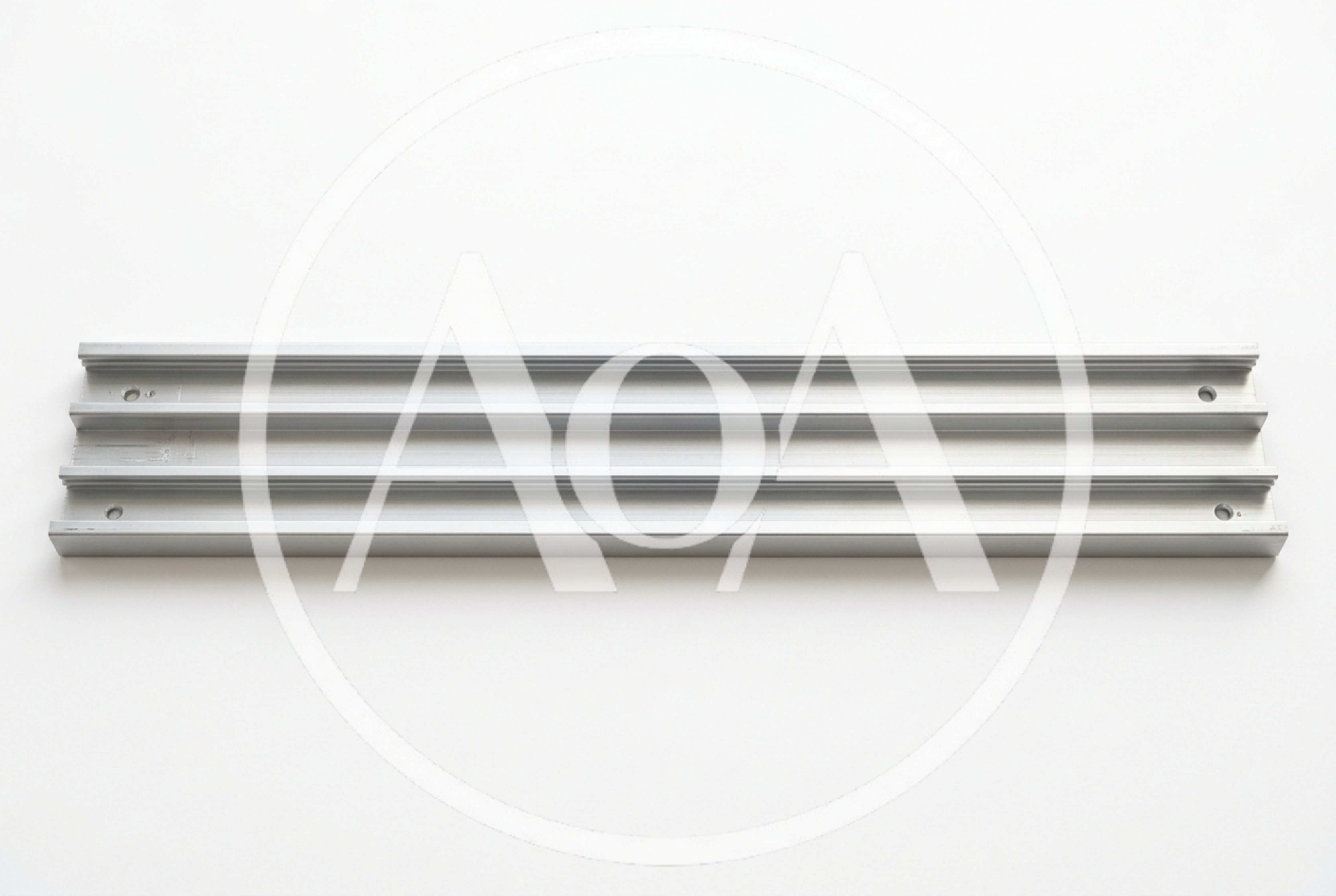 Aluminum T-Slot Extrusion Rail on White Background