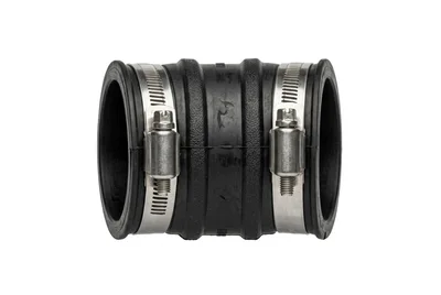 Rubber Pipe Coupling With Stainless Steel Clamps