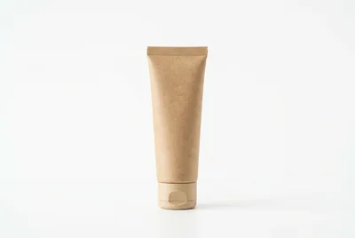 Blank Kraft Paper Cosmetic Tube Mockup