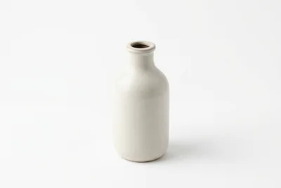 Minimalist Ceramic Vase On White Background