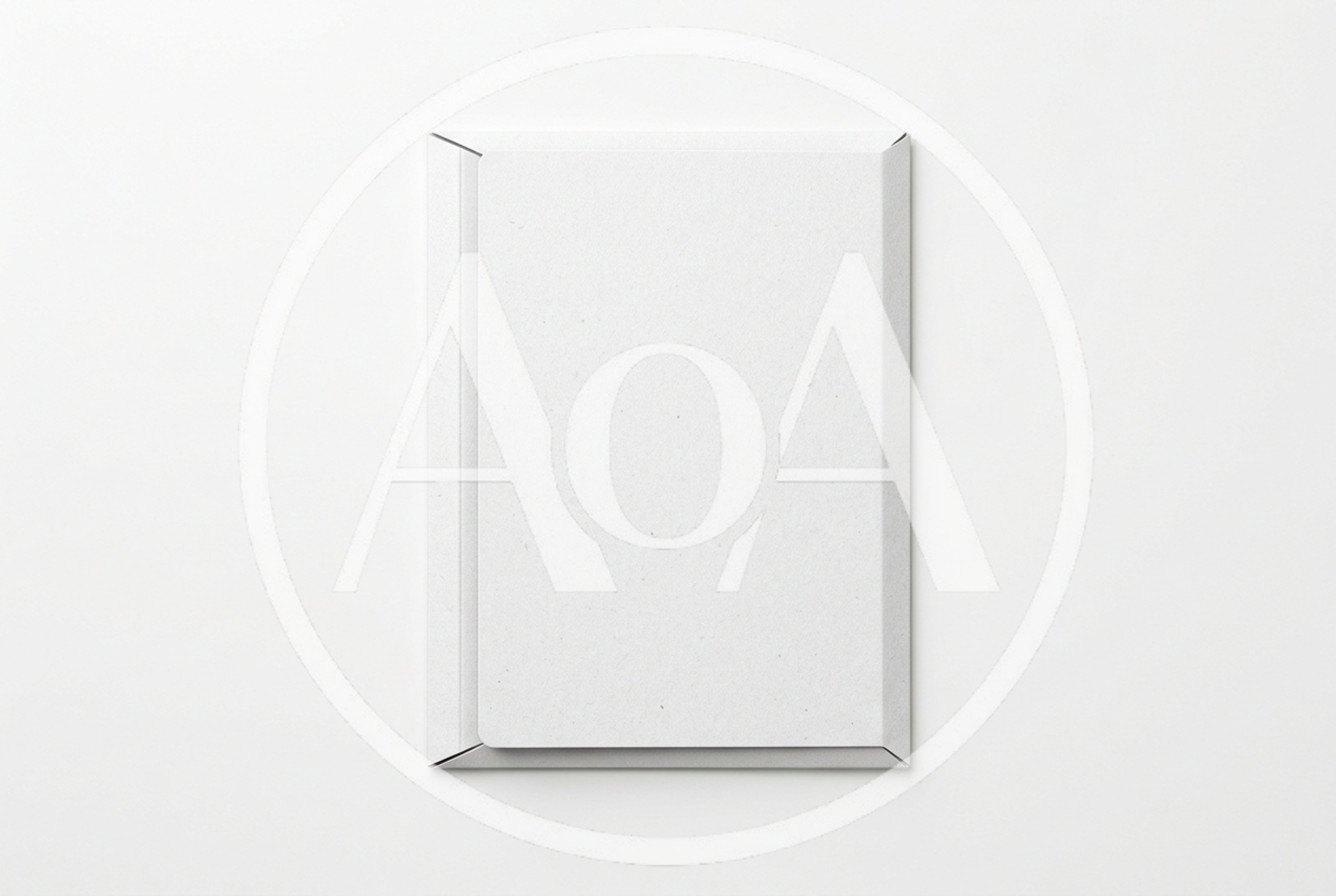 Blank White Envelope Mockup on Plain Background