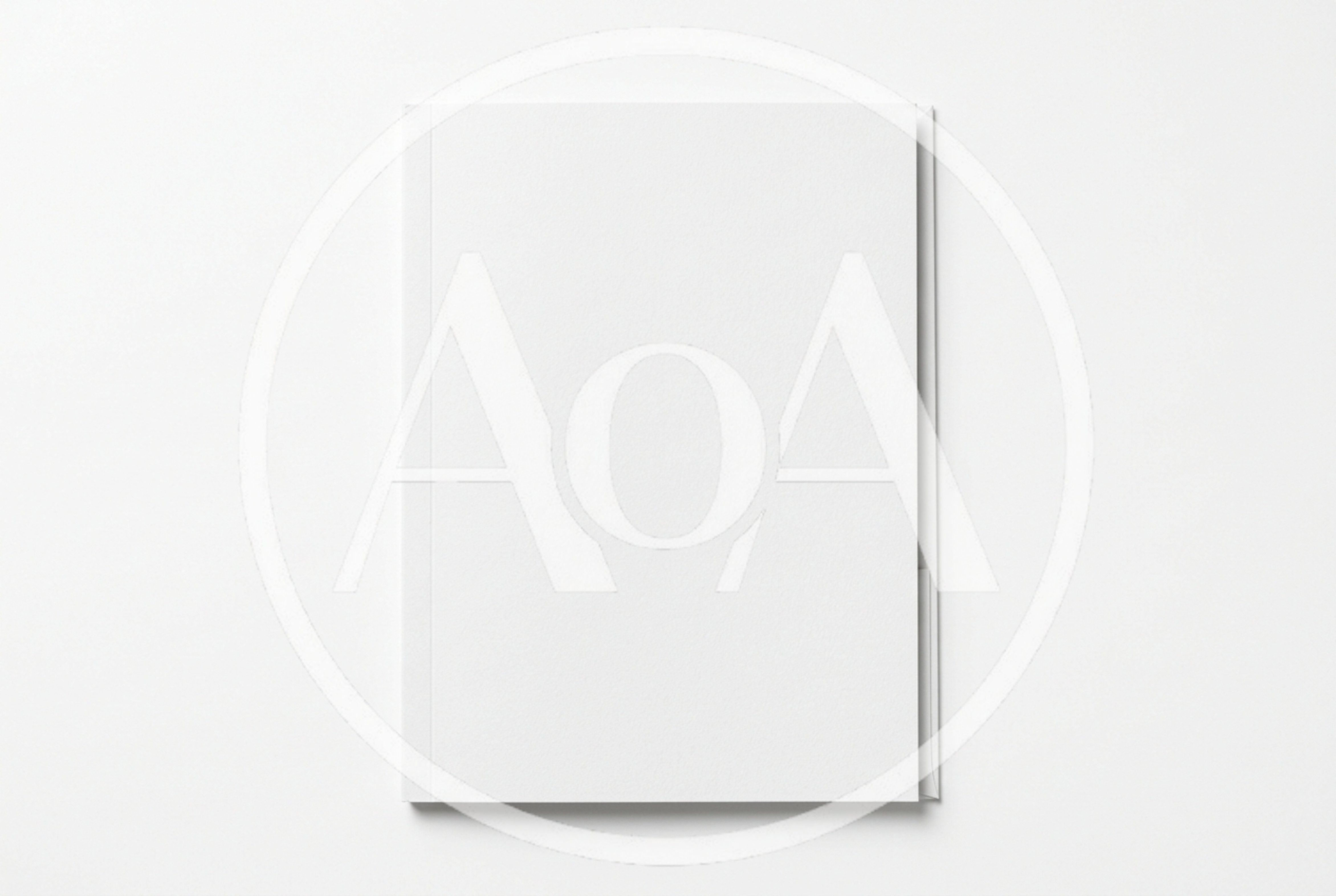Blank White Presentation Folder Mockup