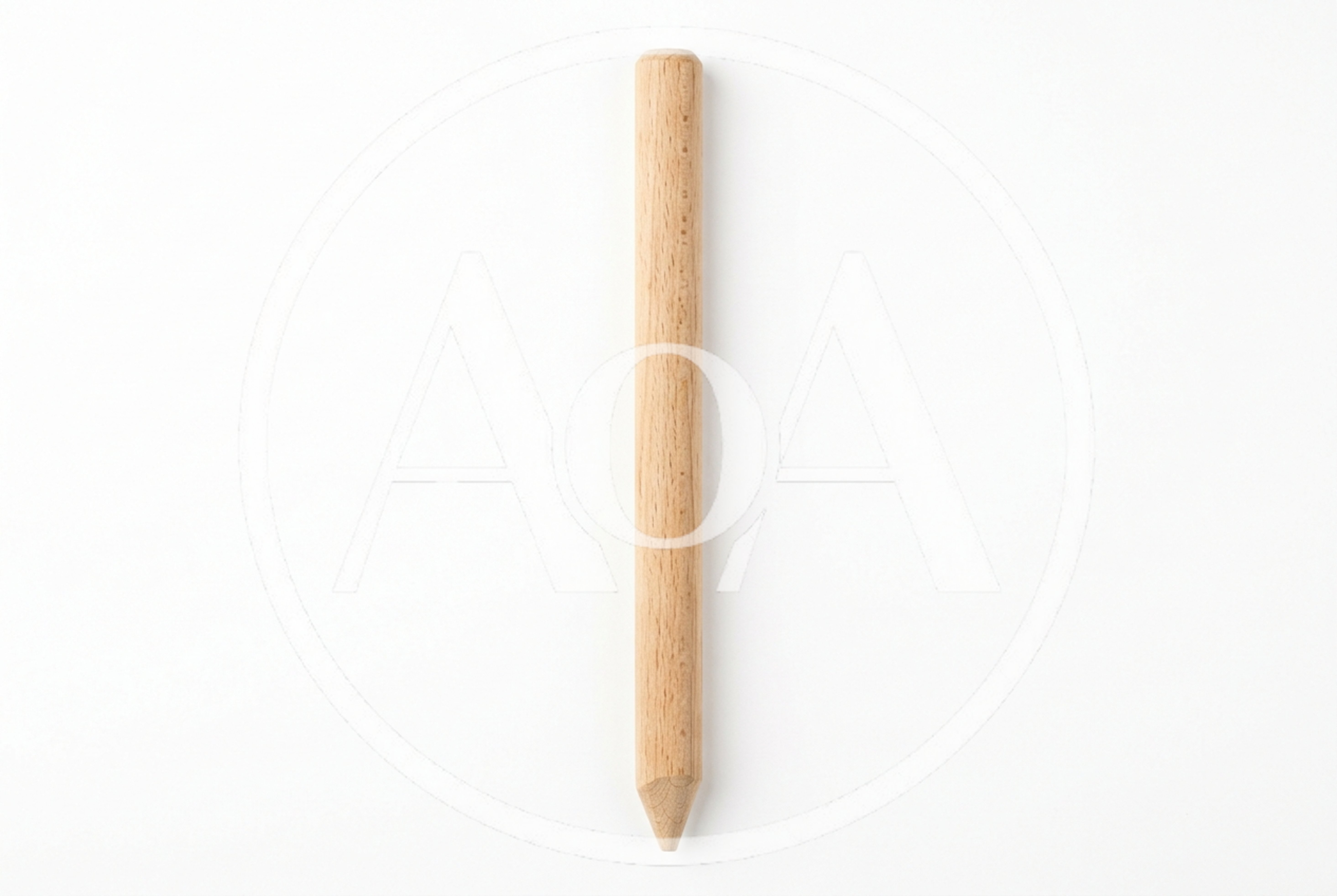 Wooden Pencil Isolated On White Background