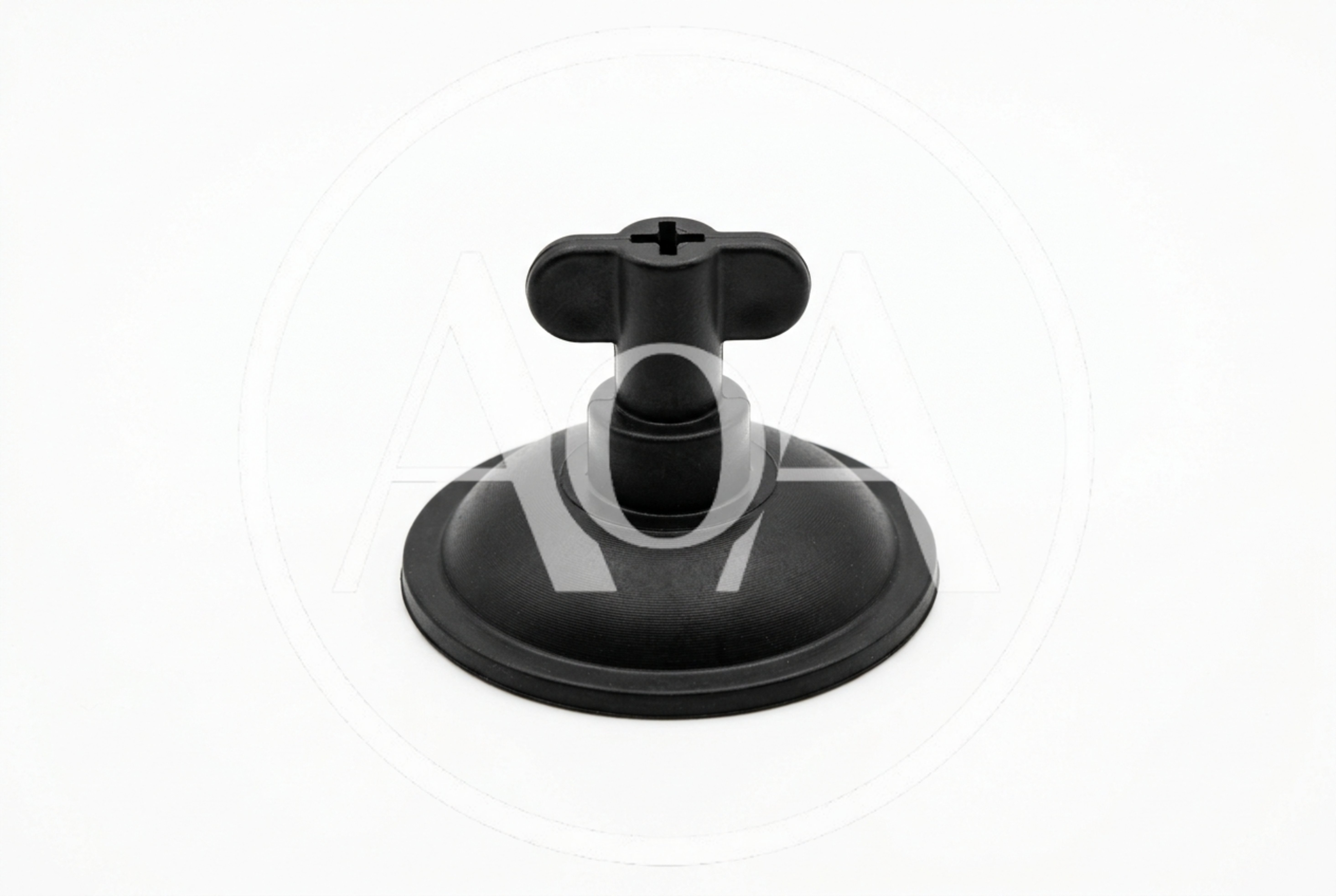 Black Plastic Suction Cup With Wing Nut