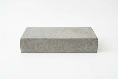 Rectangular Concrete Block On White Background