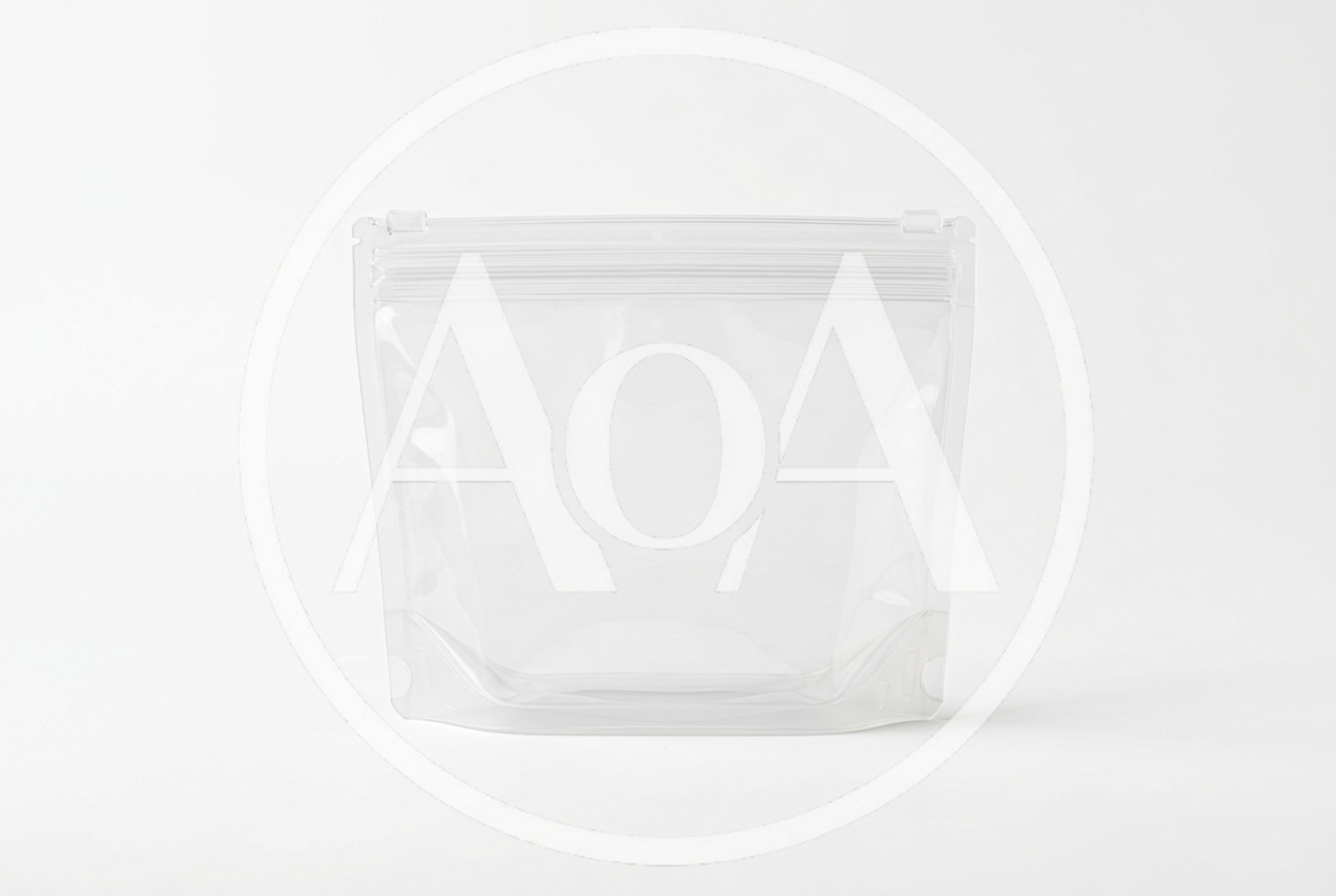 Empty Transparent Plastic Zipper Pouch