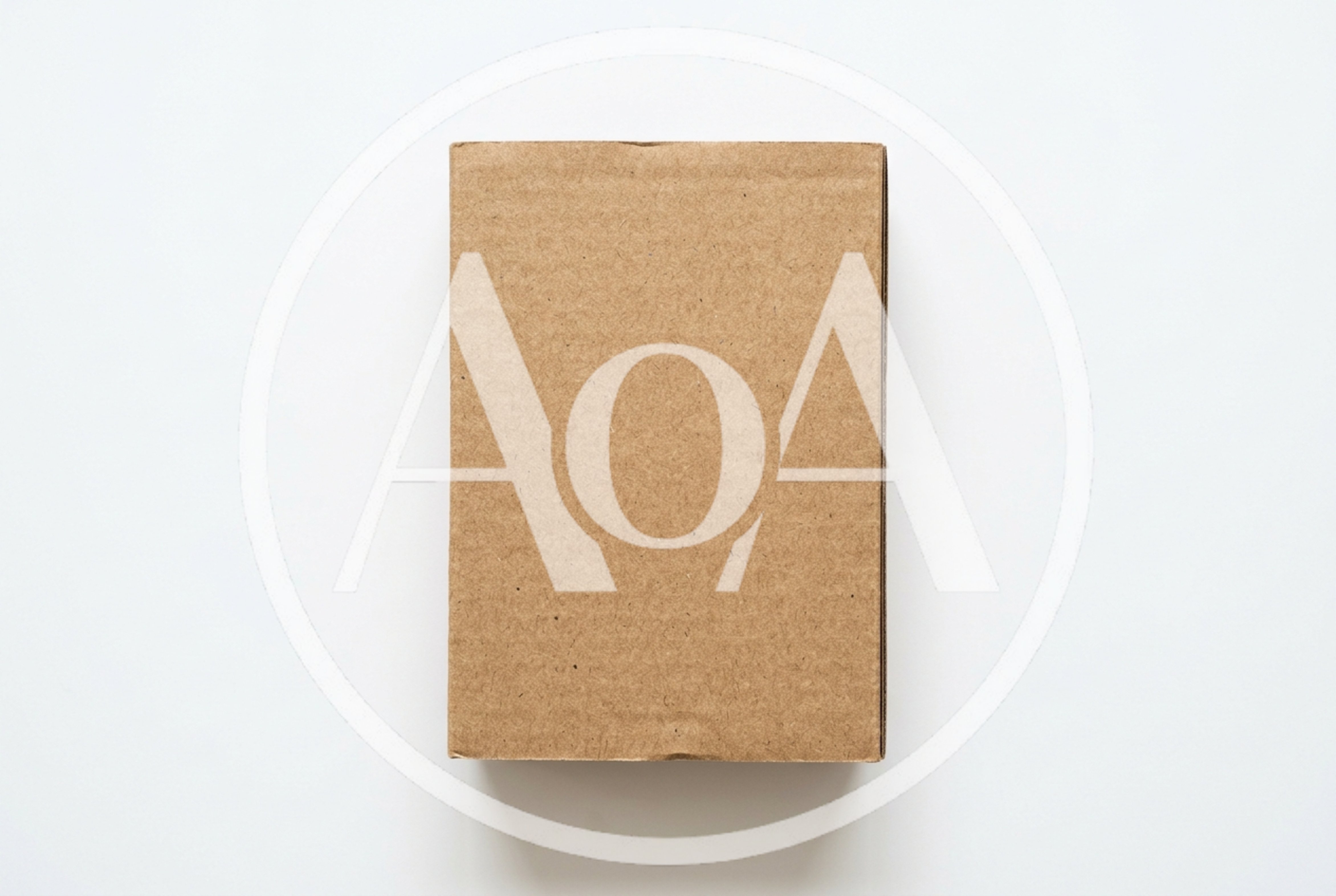 Top View Of A Rectangular Cardboard Box
