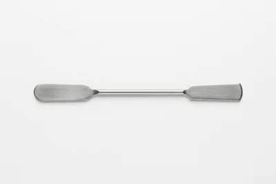 Stainless Steel Laboratory Spatula On White Background
