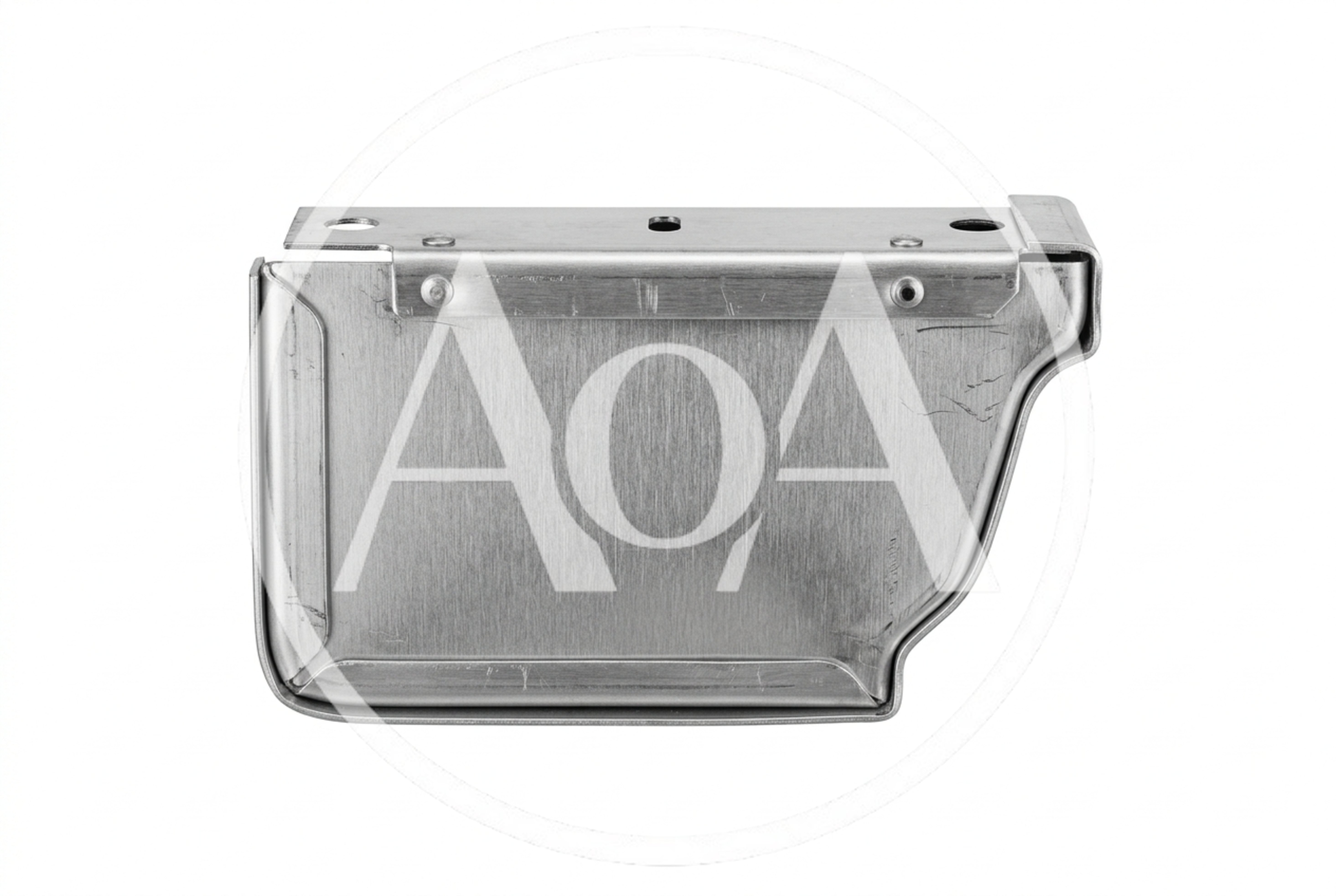 Metal Gutter End Cap Isolated On White Background
