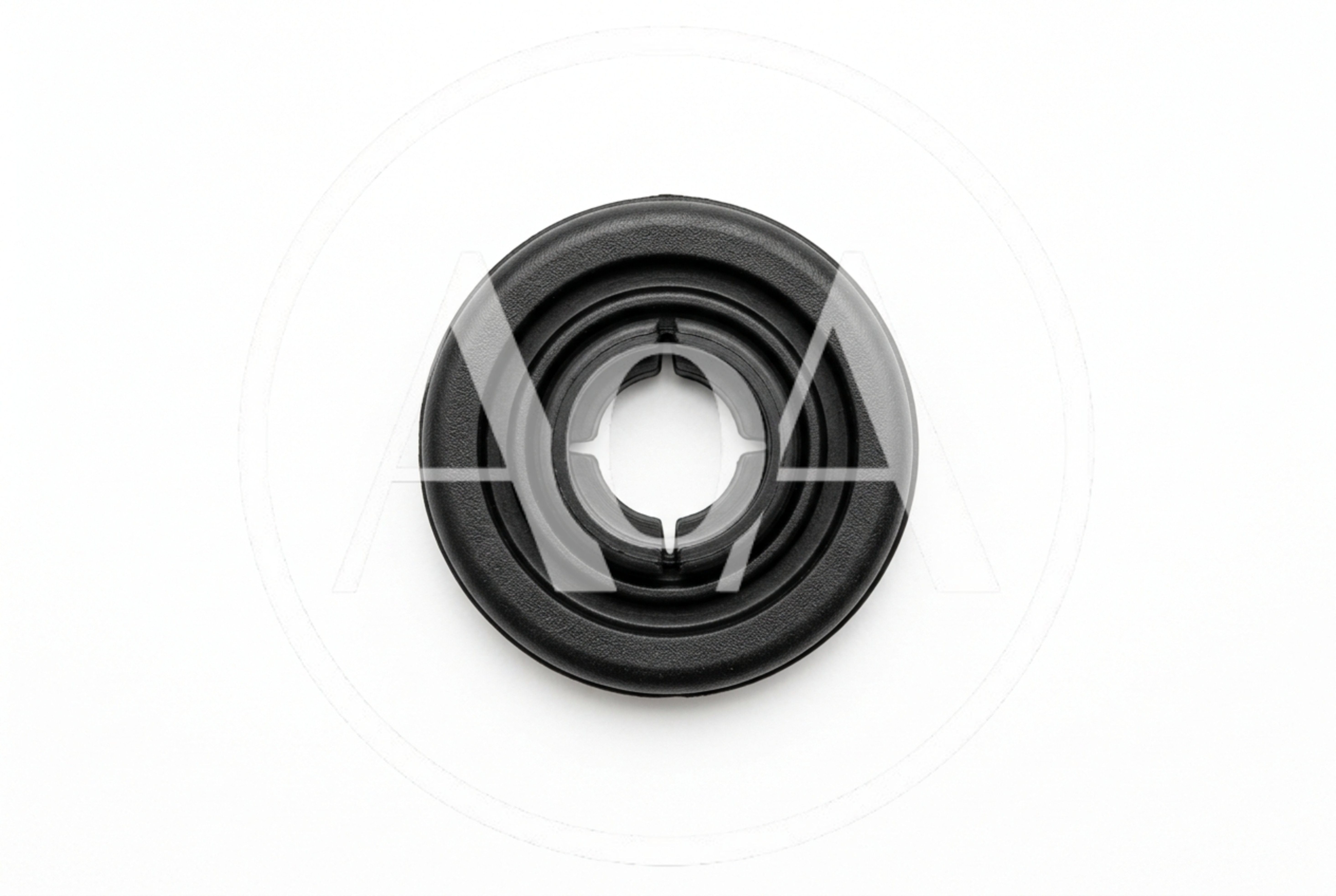 Black Rubber Grommet Seal Isolated On White Background