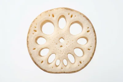 Single Slice Of Fresh Lotus Root