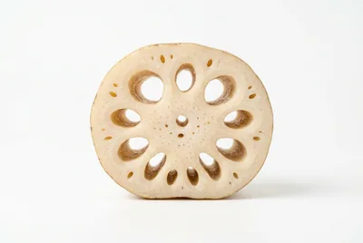 Single Slice Of Fresh Lotus Root