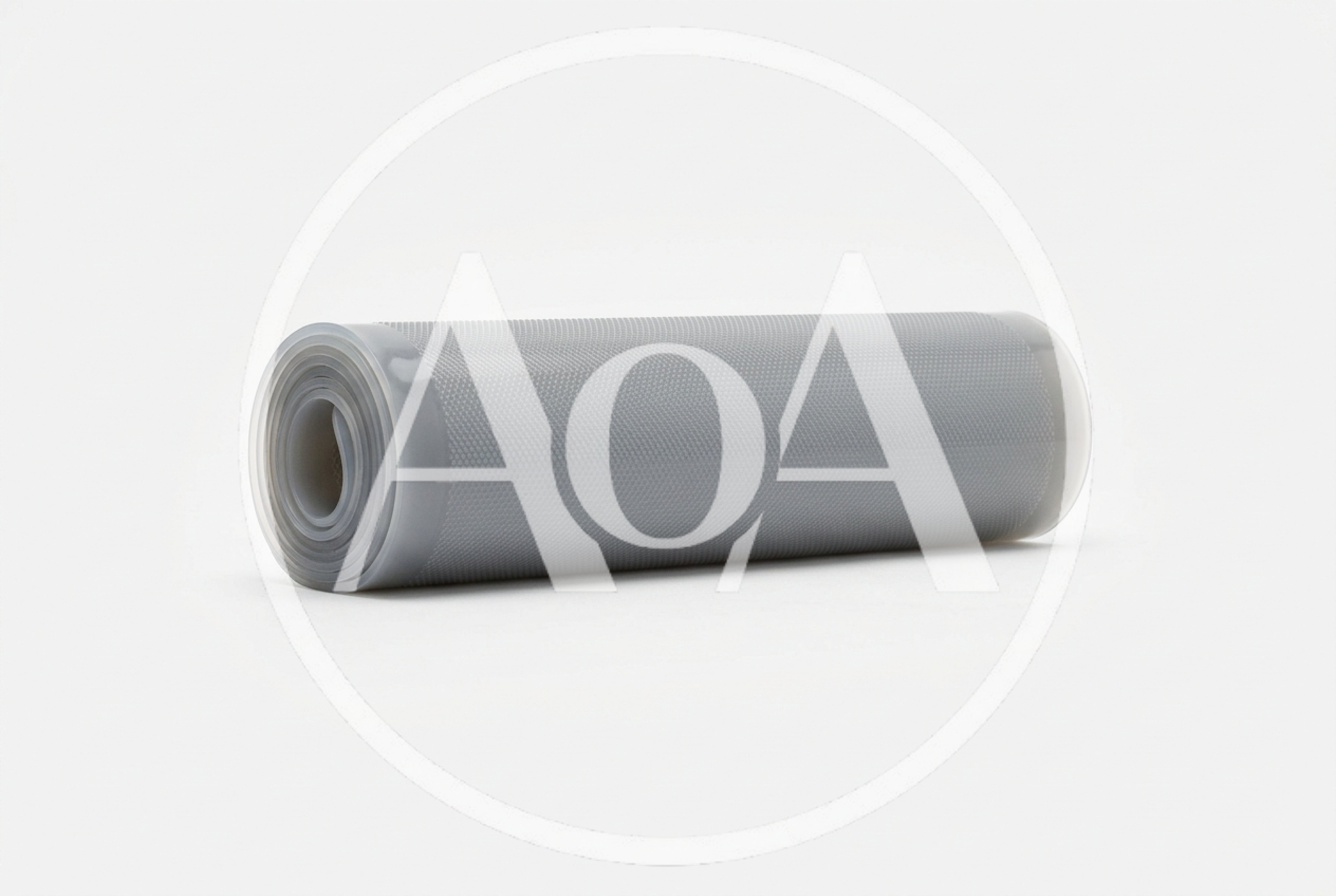 Rolled Gray Silicone Mat With Textured Surface