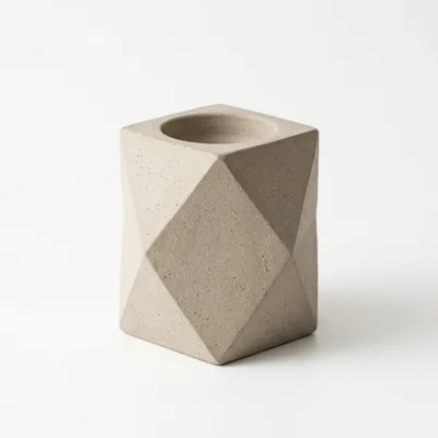 Geometric Concrete Planter Pot
