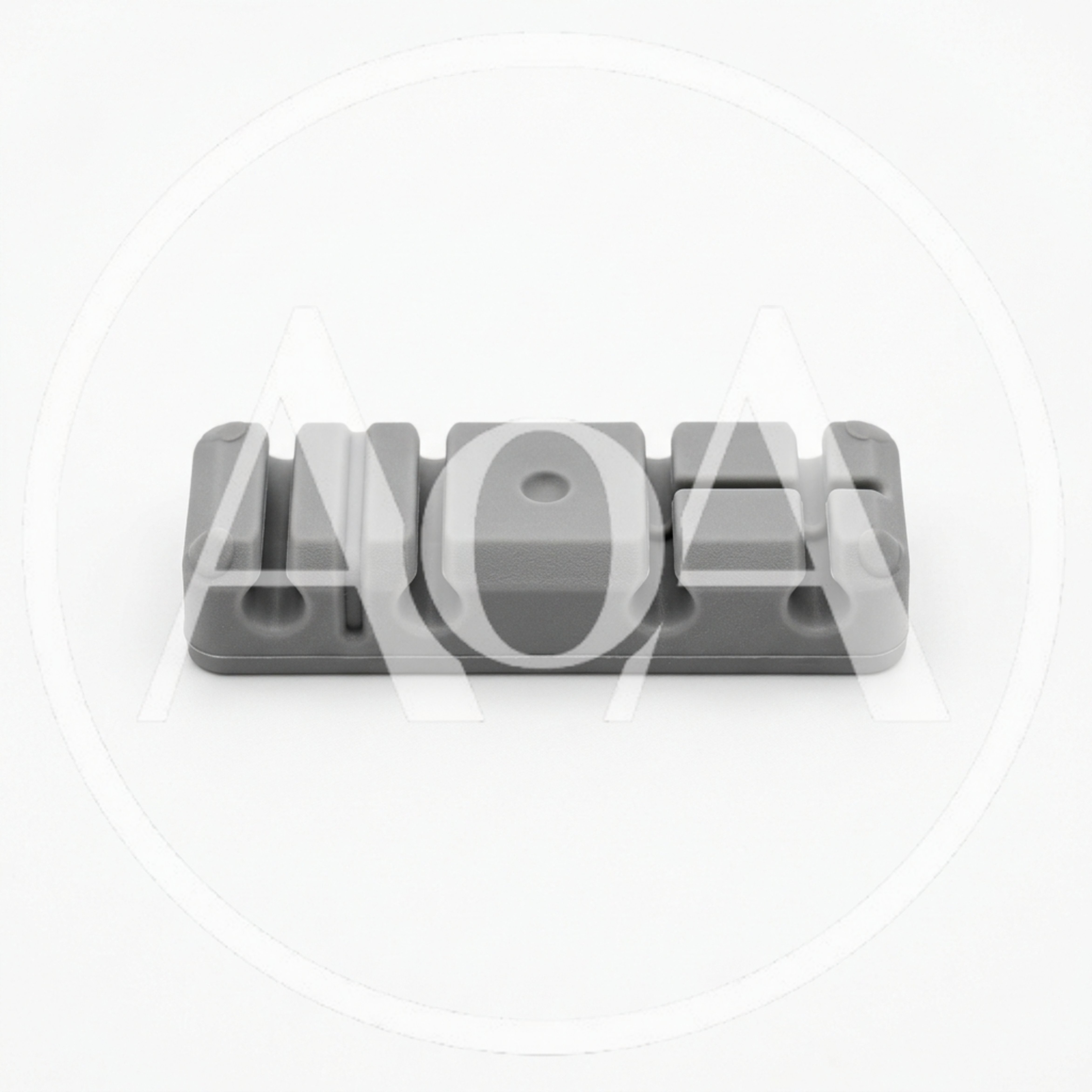 Grey Silicone Cable Organizer Desk Accessory