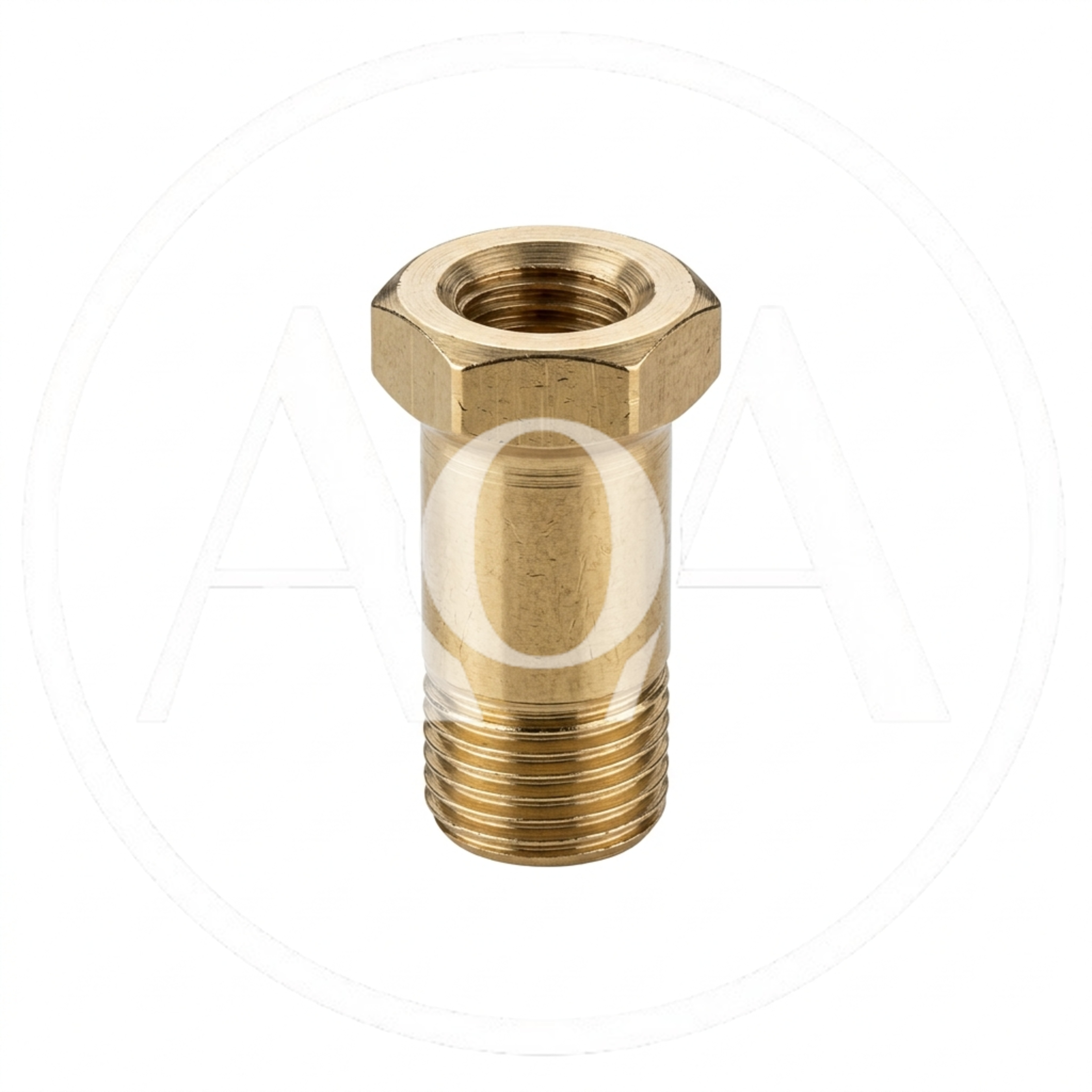 Brass Hexagonal Threaded Pipe Fitting Connector