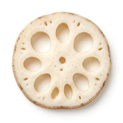 Single Slice Of Fresh Lotus Root