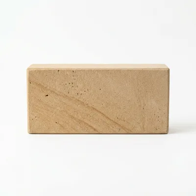Single Rectangular Sandstone Yoga Block