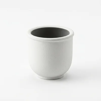 Minimalist White Ceramic Planter Pot