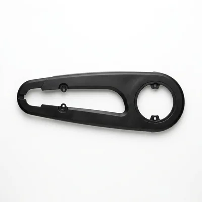 Black Plastic Bicycle Chain Guard Component