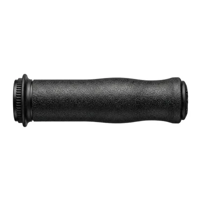 Black Rubber Bicycle Handlebar Grip Isolated