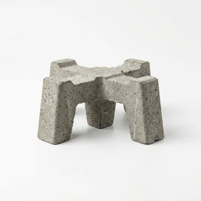 Concrete Rebar Chair Spacer On White Background