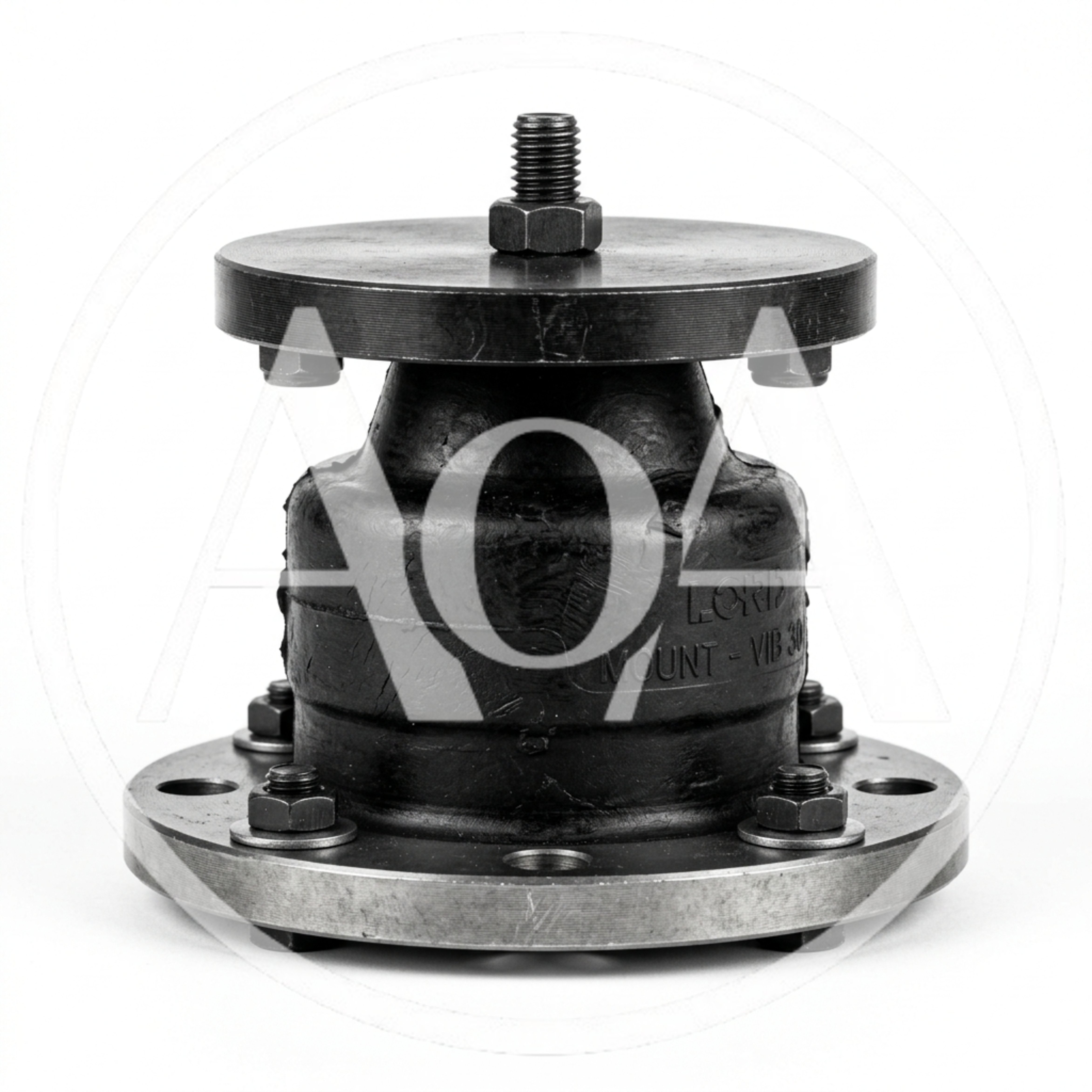 Industrial Rubber Vibration Isolation Mount On White Background