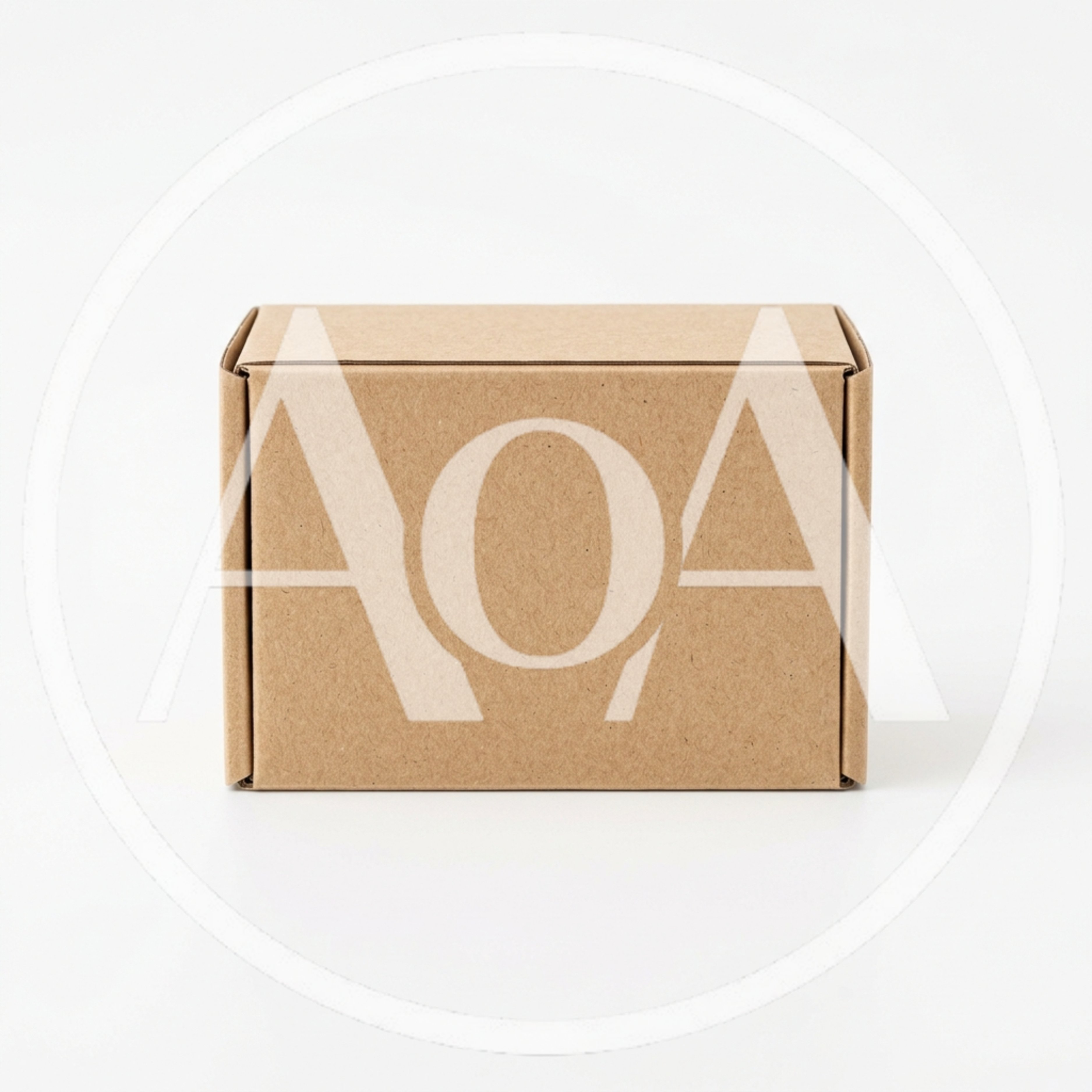 Cardboard Shipping Box Isolated On White Background