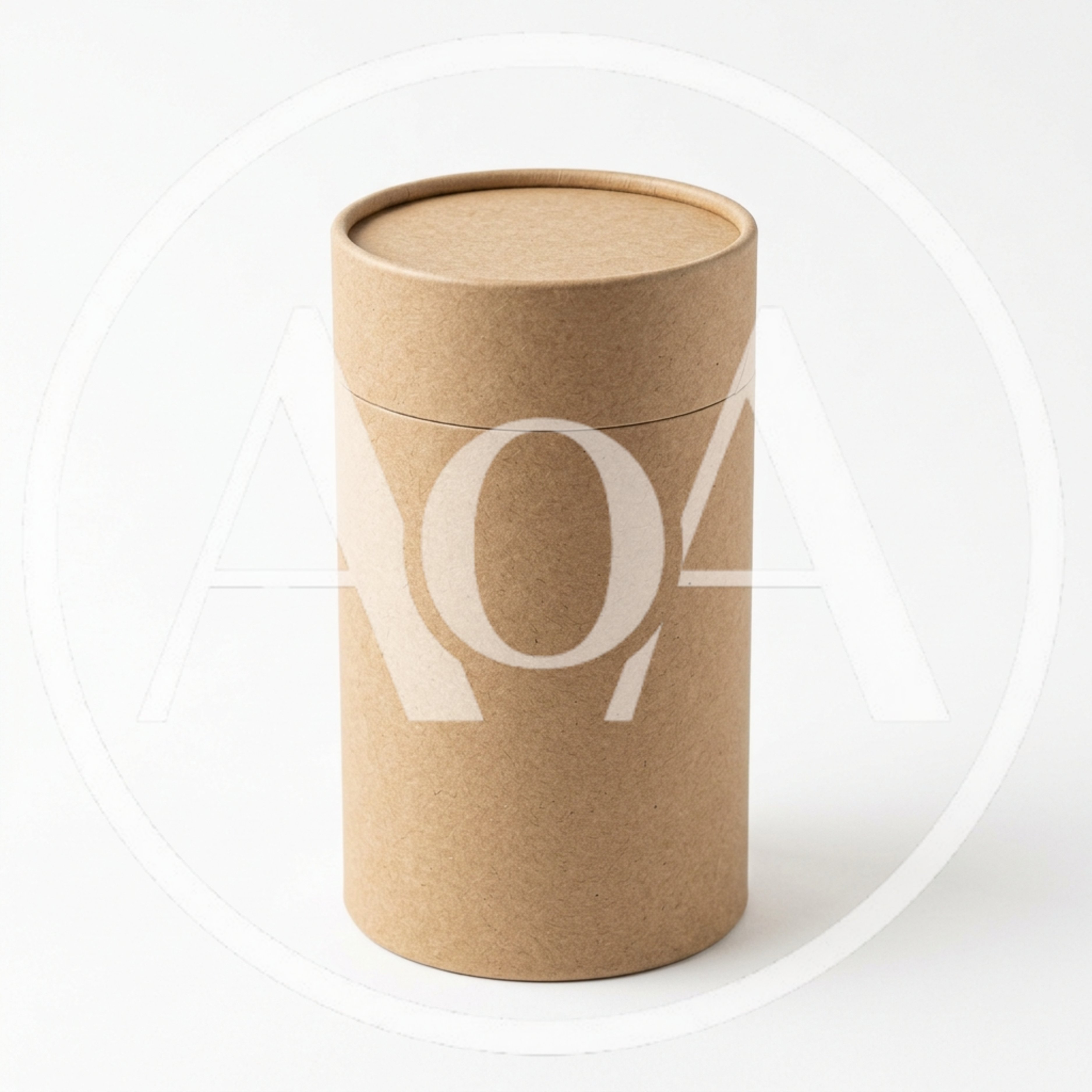 Brown Cardboard Cylindrical Tube Packaging Container