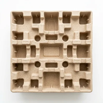 Molded Pulp Fiber Packaging Tray