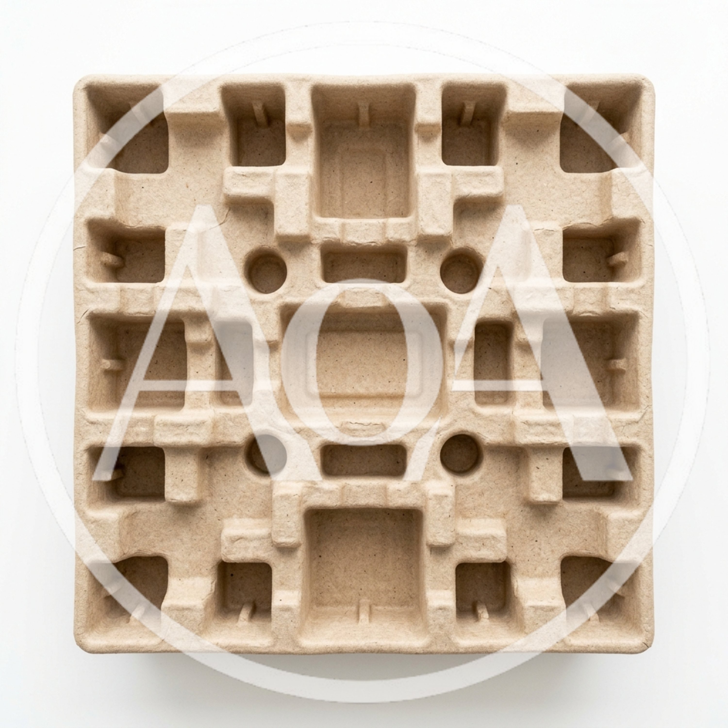 Molded Pulp Fiber Packaging Tray