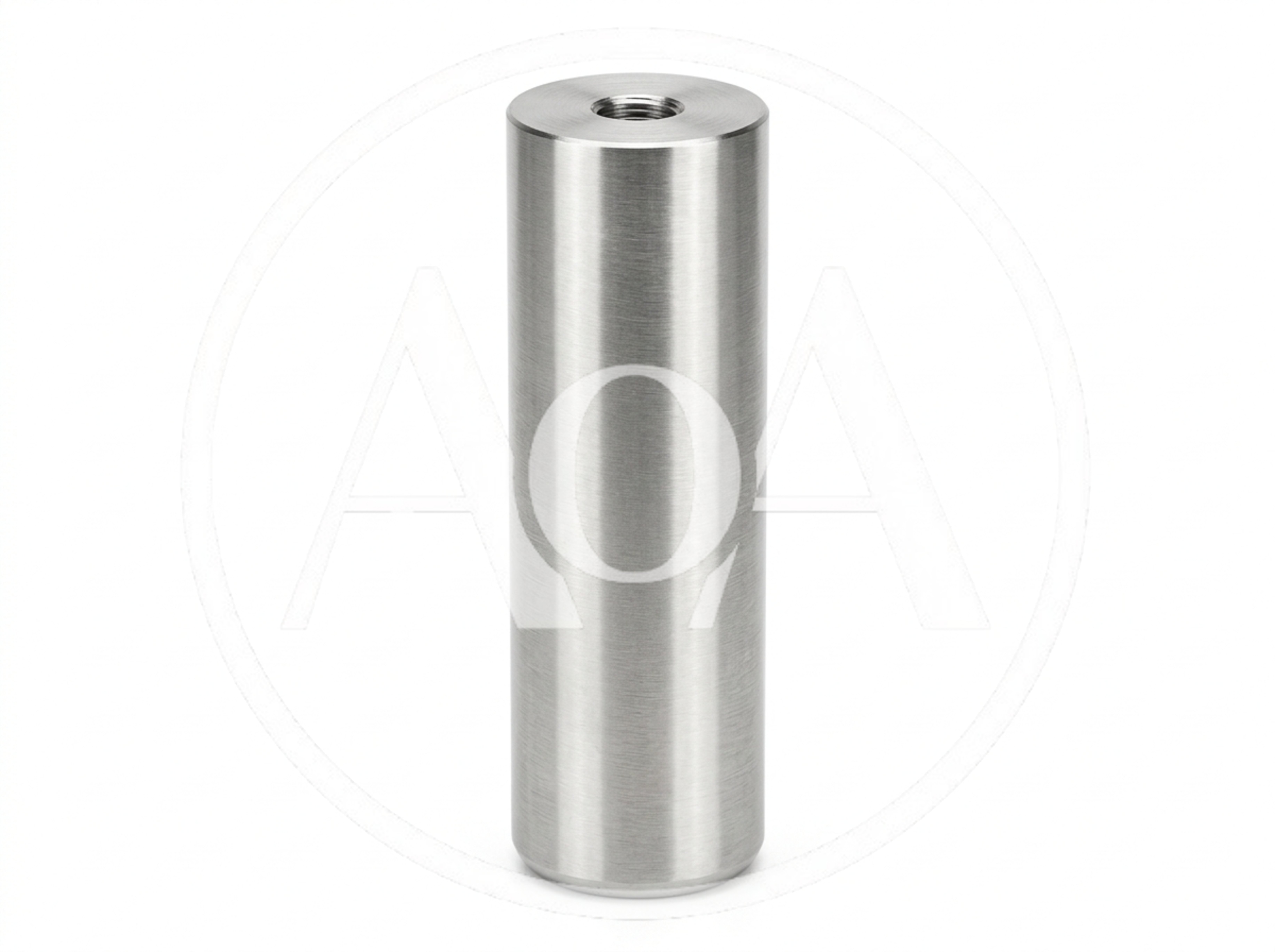 Brushed Stainless Steel Cylindrical Metal Component