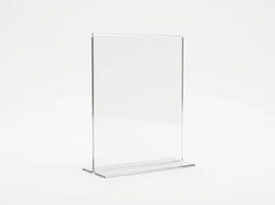 Clear Acrylic Tabletop Sign Holder Display Stand