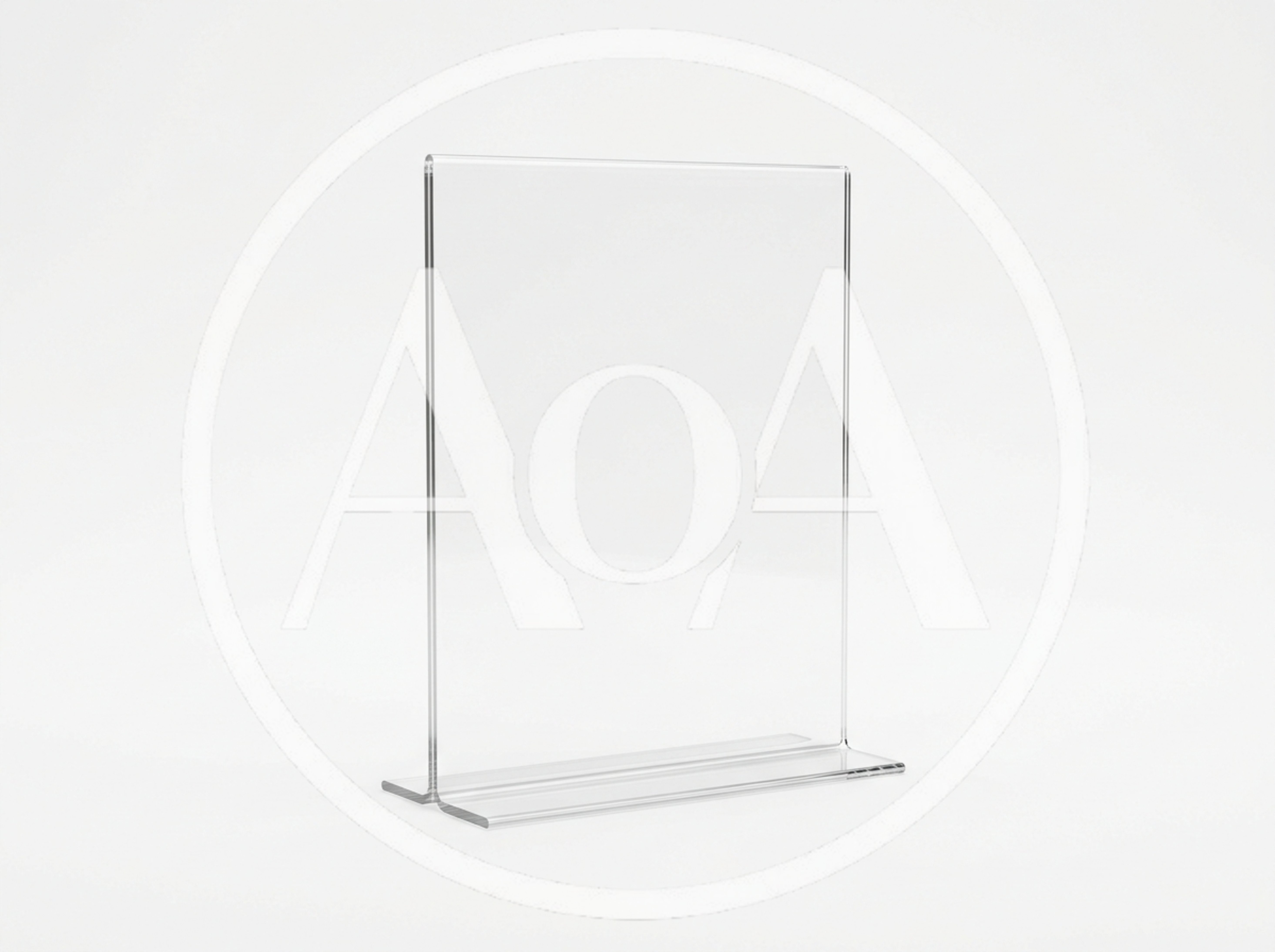 Clear Acrylic Tabletop Sign Holder Display Stand
