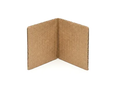 Folded Piece Of Corrugated Cardboard