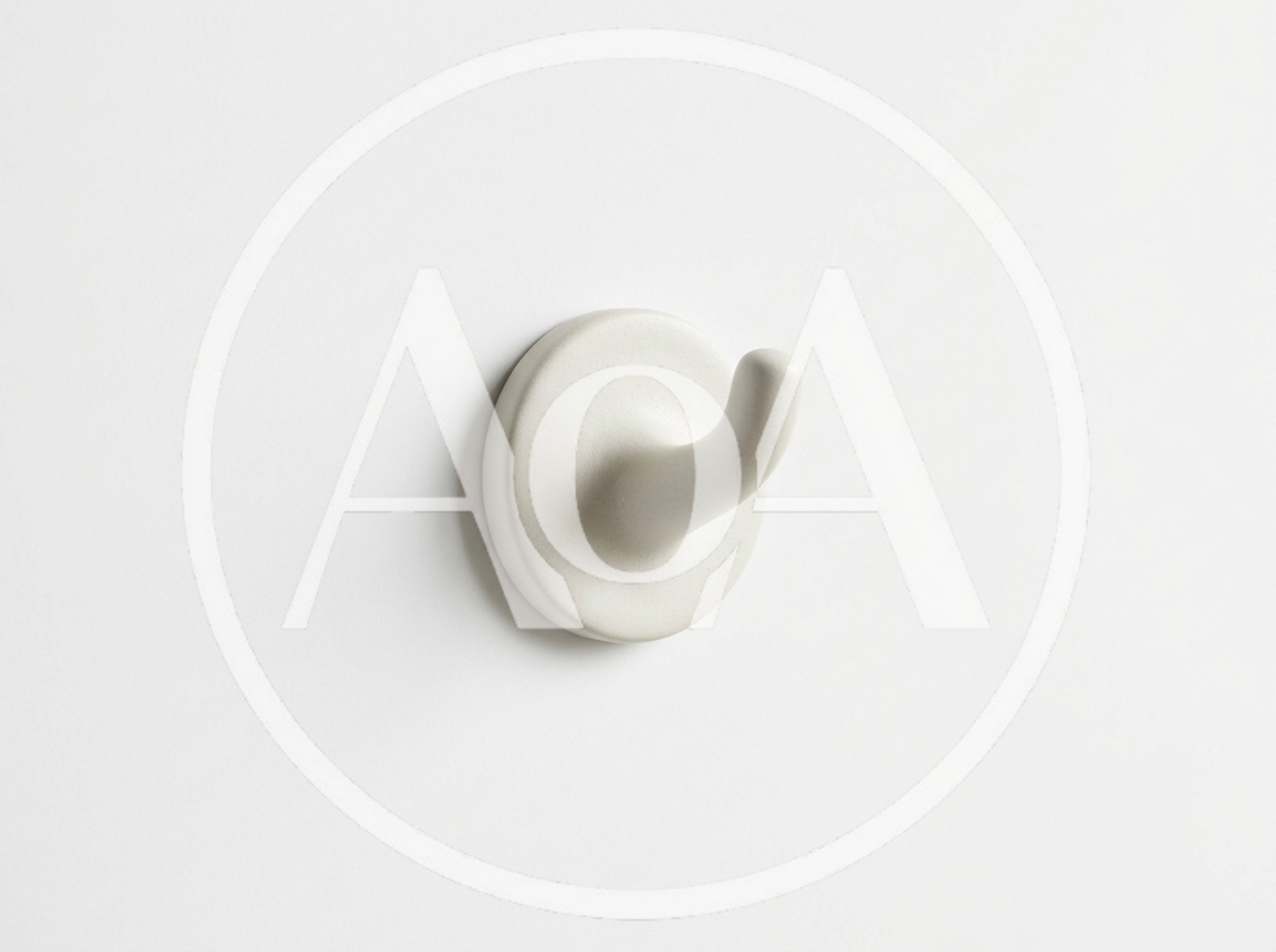 Minimalist White Ceramic Wall Hook