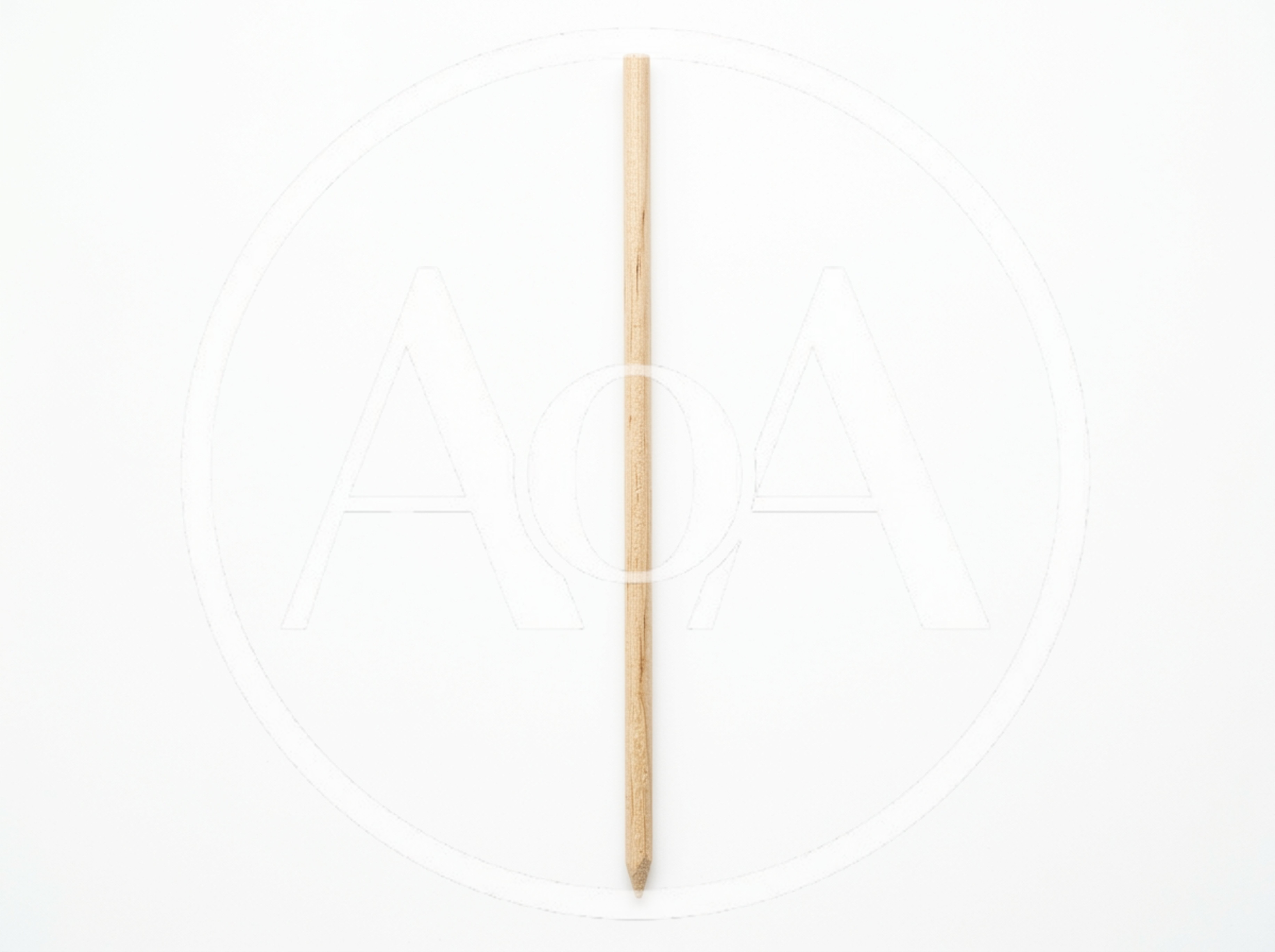 Single Wooden Skewer On White Background