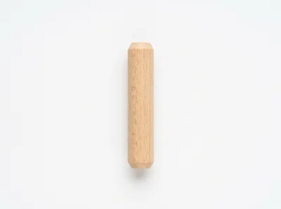 Wooden Dowel Pin Isolated On White Background