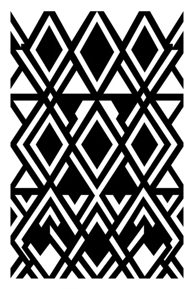 Black And White Geometric Art Deco Pattern