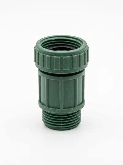 Green Plastic Garden Hose Adapter Fitting