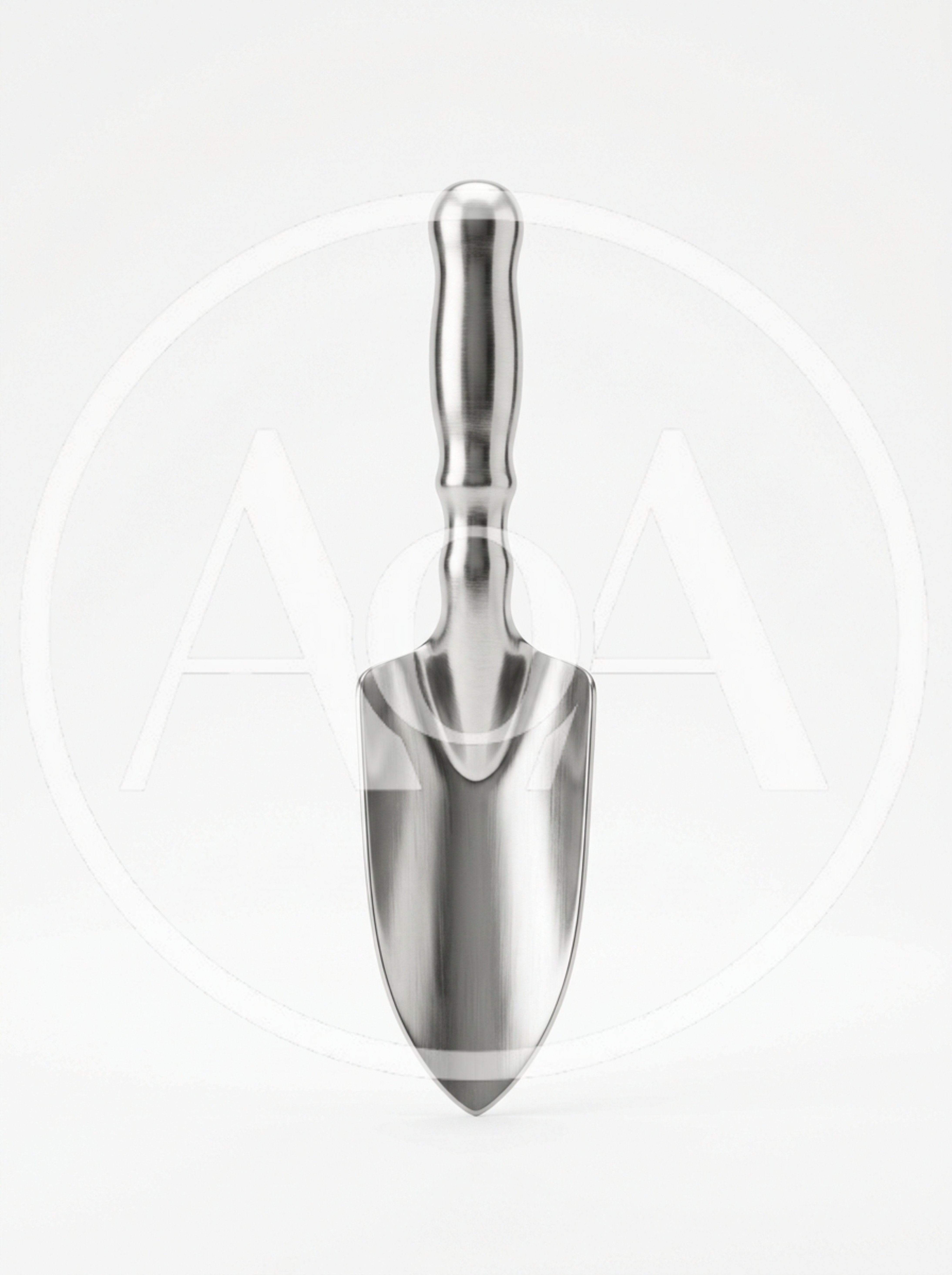 Stainless Steel Hand Trowel Isolated On White Background