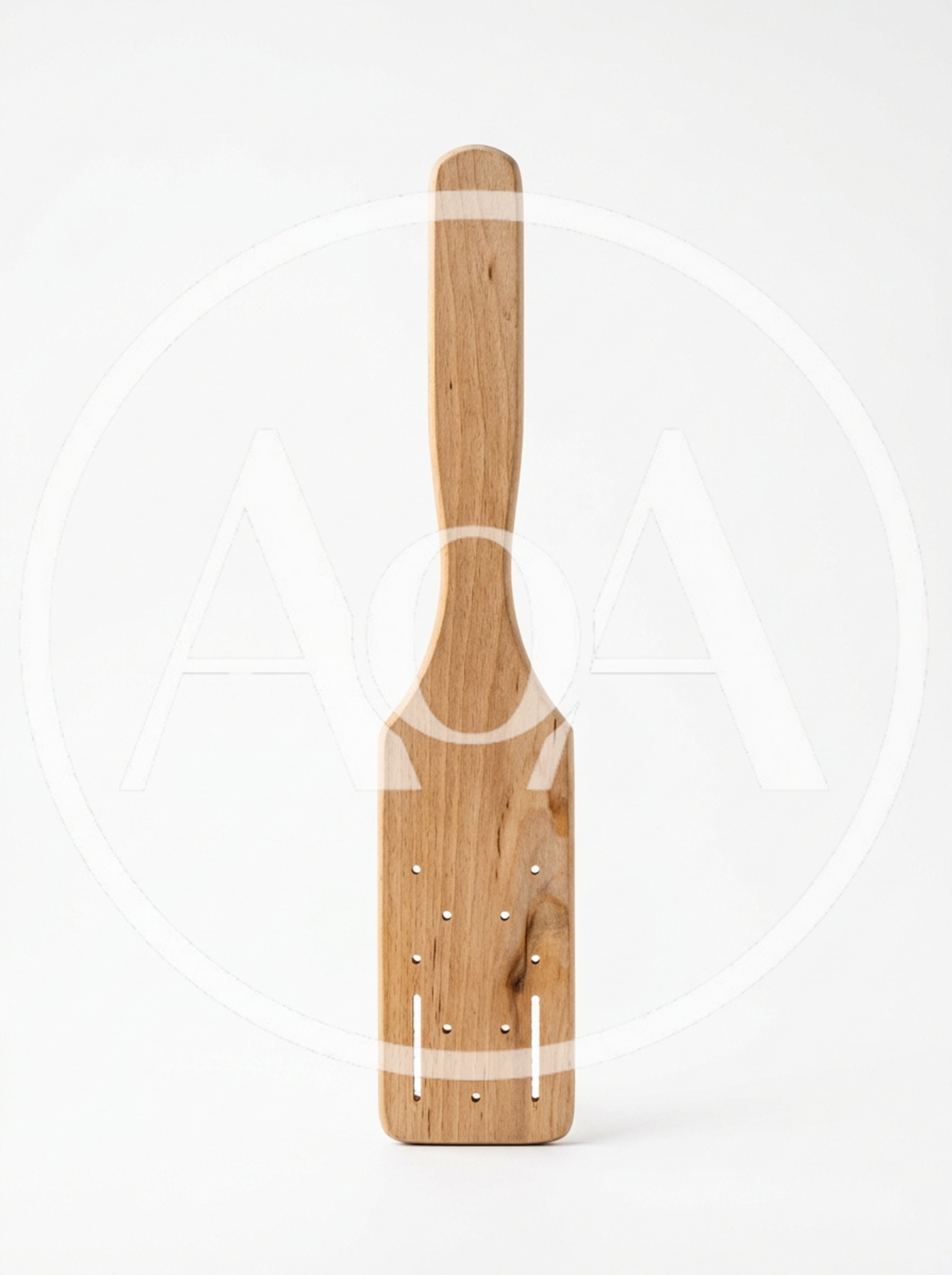 Wooden Spatula With Perforated Design
