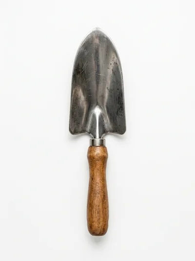 Handheld Metal Garden Trowel With Wooden Handle