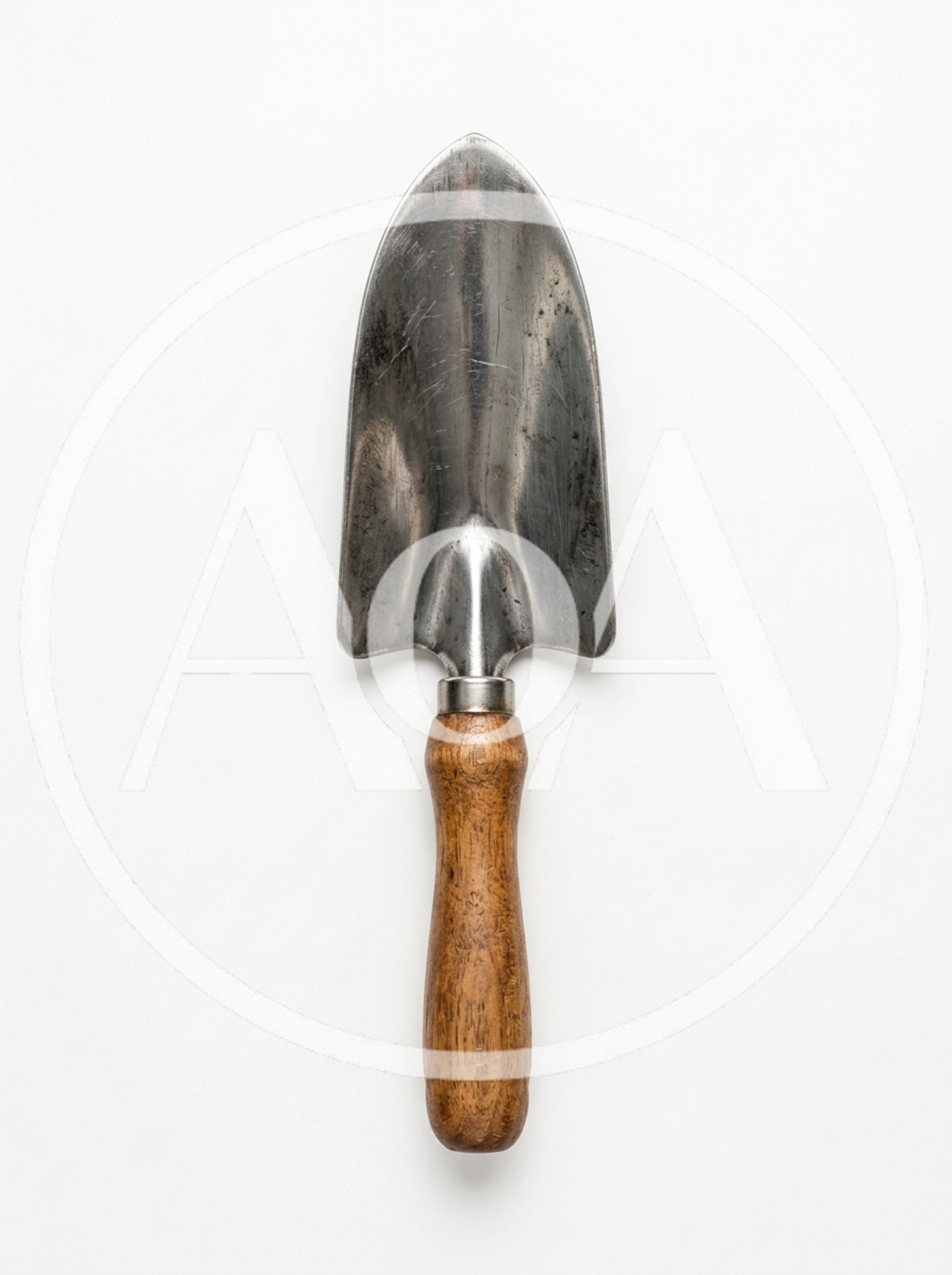 Handheld Metal Garden Trowel With Wooden Handle