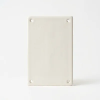 Blank Ceramic Wall Plate With Four Mounting Holes