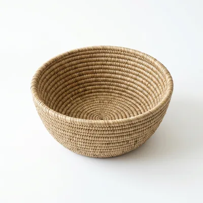 Handwoven Natural Fiber Decorative Bowl