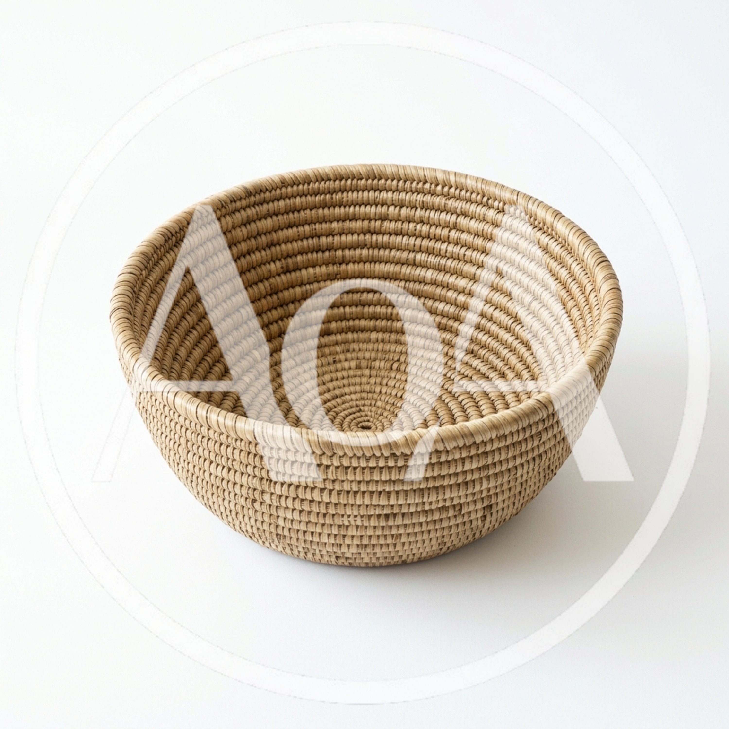 Handwoven Natural Fiber Decorative Bowl