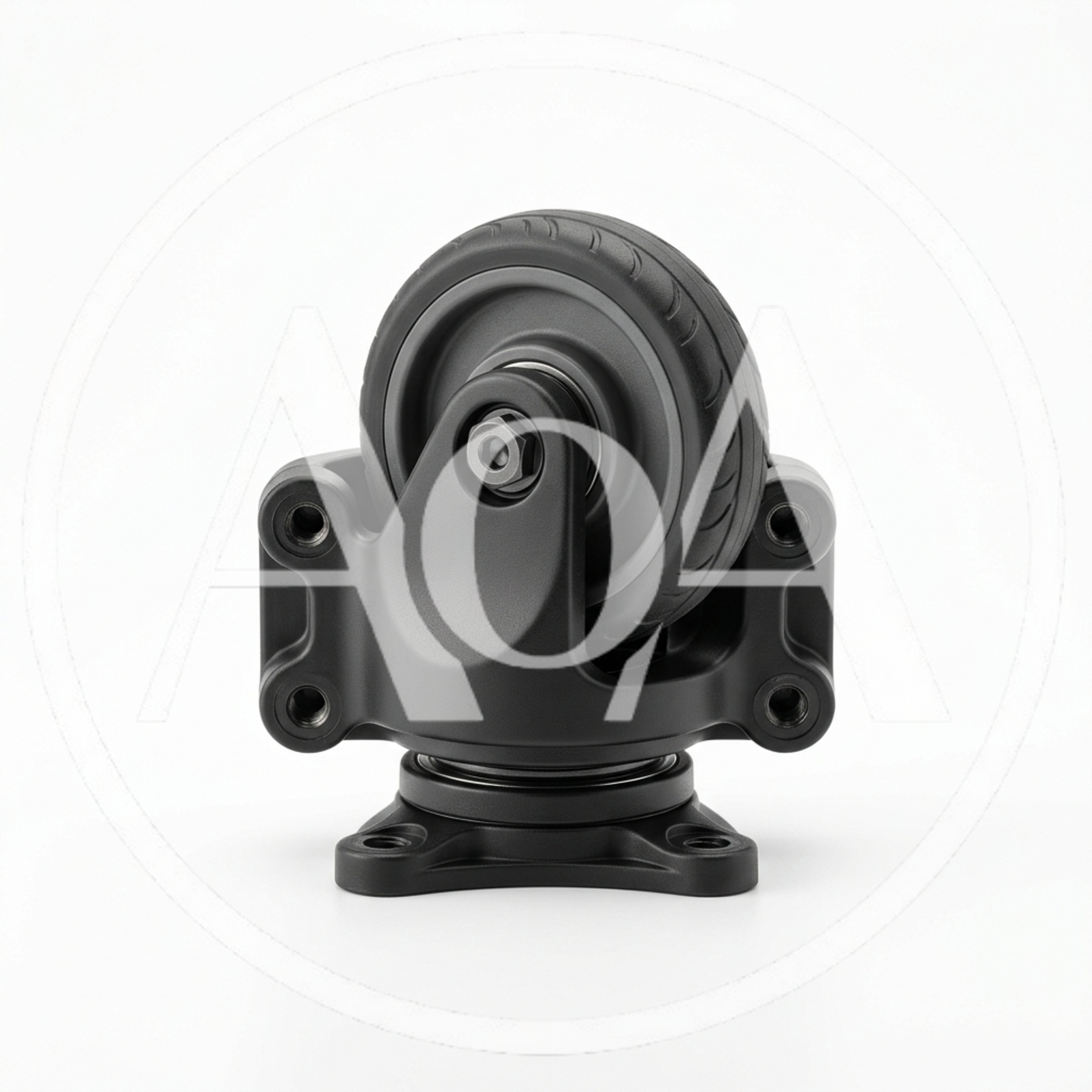 Industrial Swivel Caster Wheel On White Background